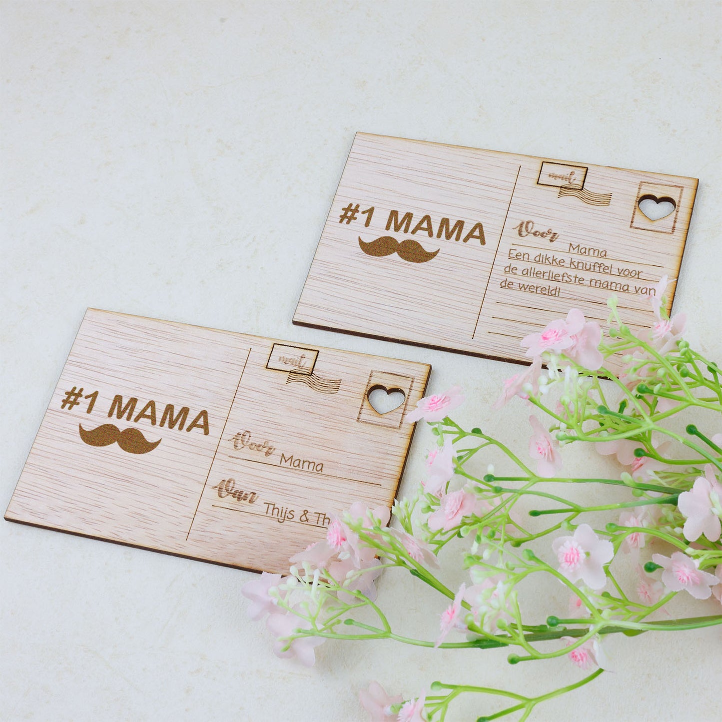 Houten kaart - #1 Mama