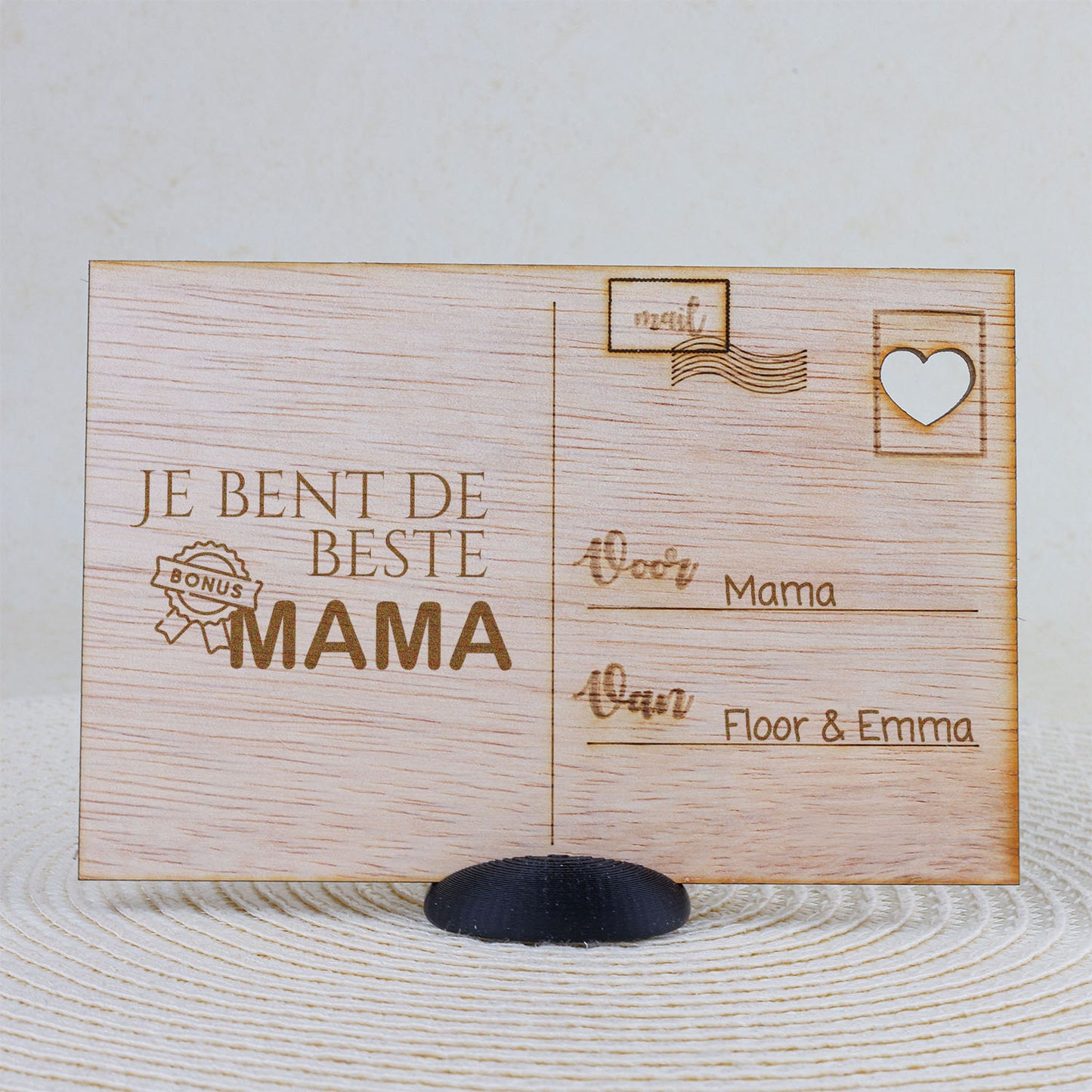 Houten kaart - Jij bent de beste (bonus) MAMA