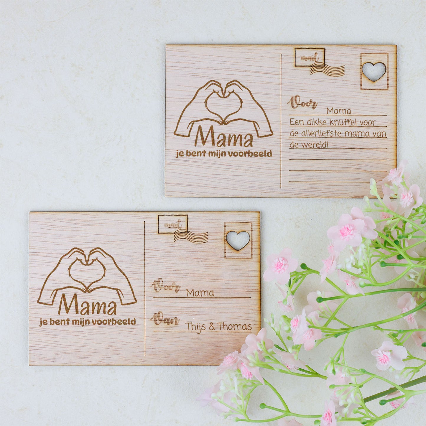 Houten kaart - Mama, jij bent mijn voorbeeld