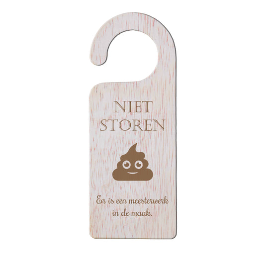 Deurhanger - Niet storen, er is een meesterwerk in de maak