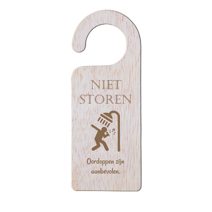 Deurhanger - Niet storen, oordoppen zijn aanbevolen