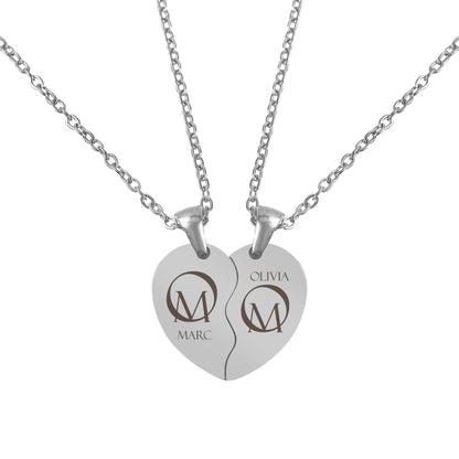 Vriendschapsketting Violette - Naamlogo Koppel Luxe