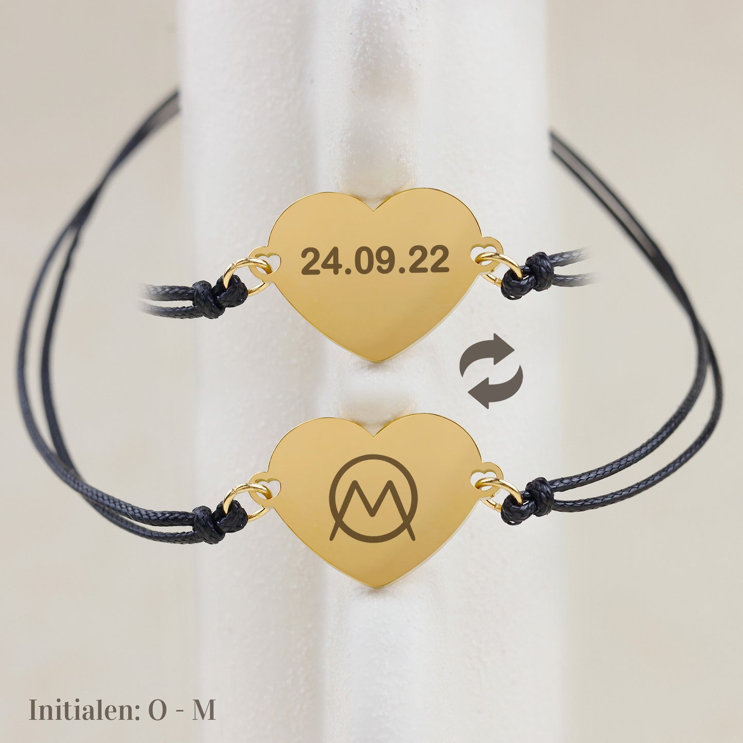 Armband Claire - Naamlogo Koppel