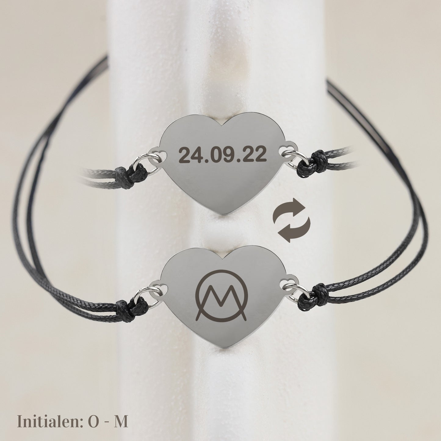 Armband Claire - Naamlogo Koppel