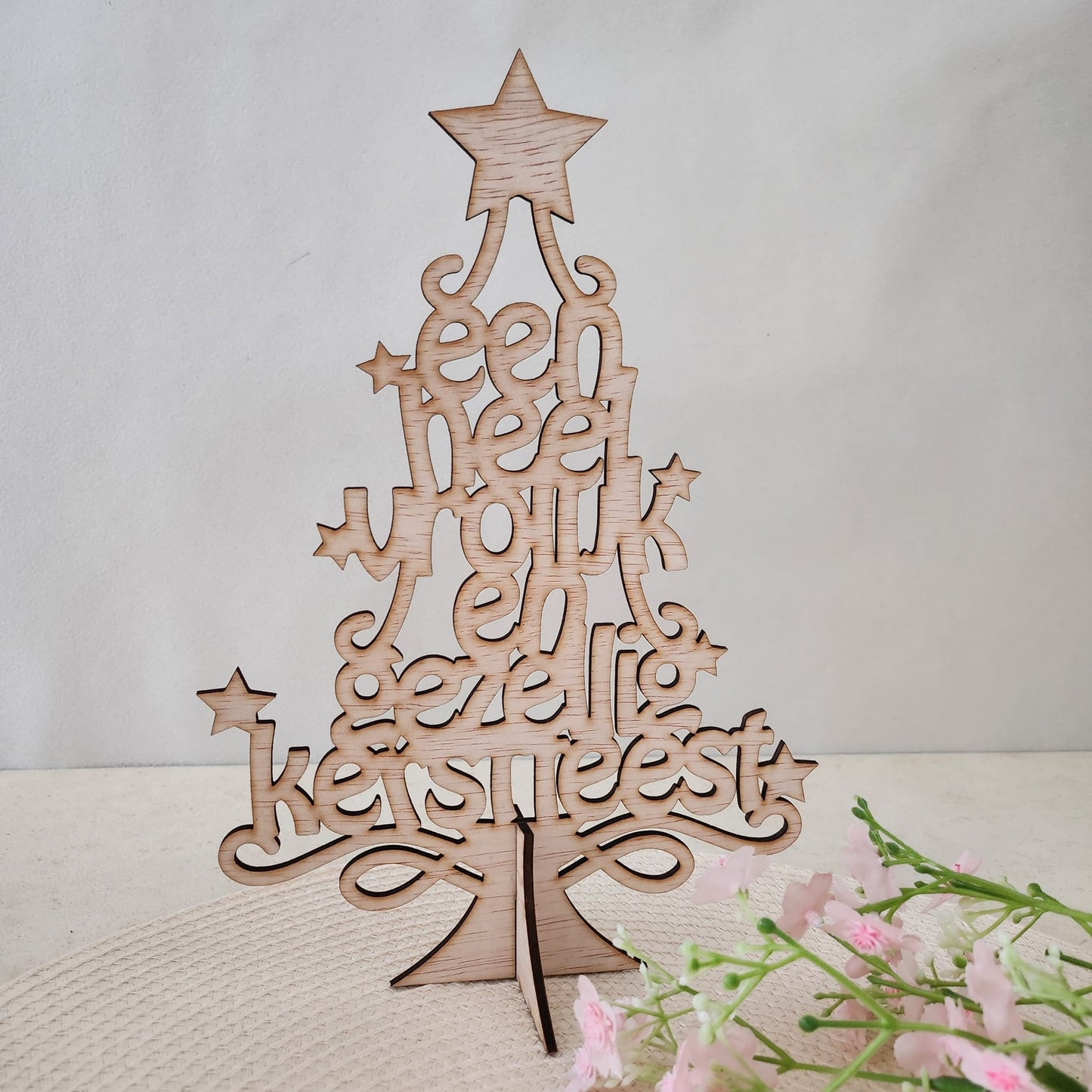 Houten kerstboom
