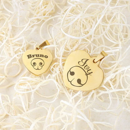 Hondenpenning Hartje - Neus ID