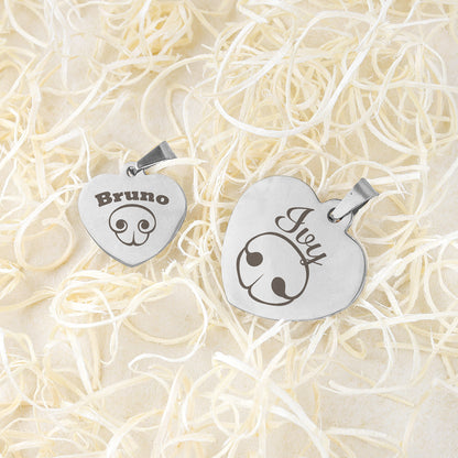 Hondenpenning Hartje - Neus ID