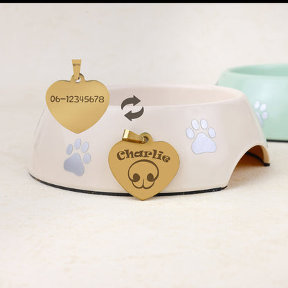 Hondenpenning Hartje - Neus ID