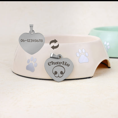 Hondenpenning Hartje - Neus ID