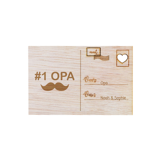 Houten kaart - #1 OPA