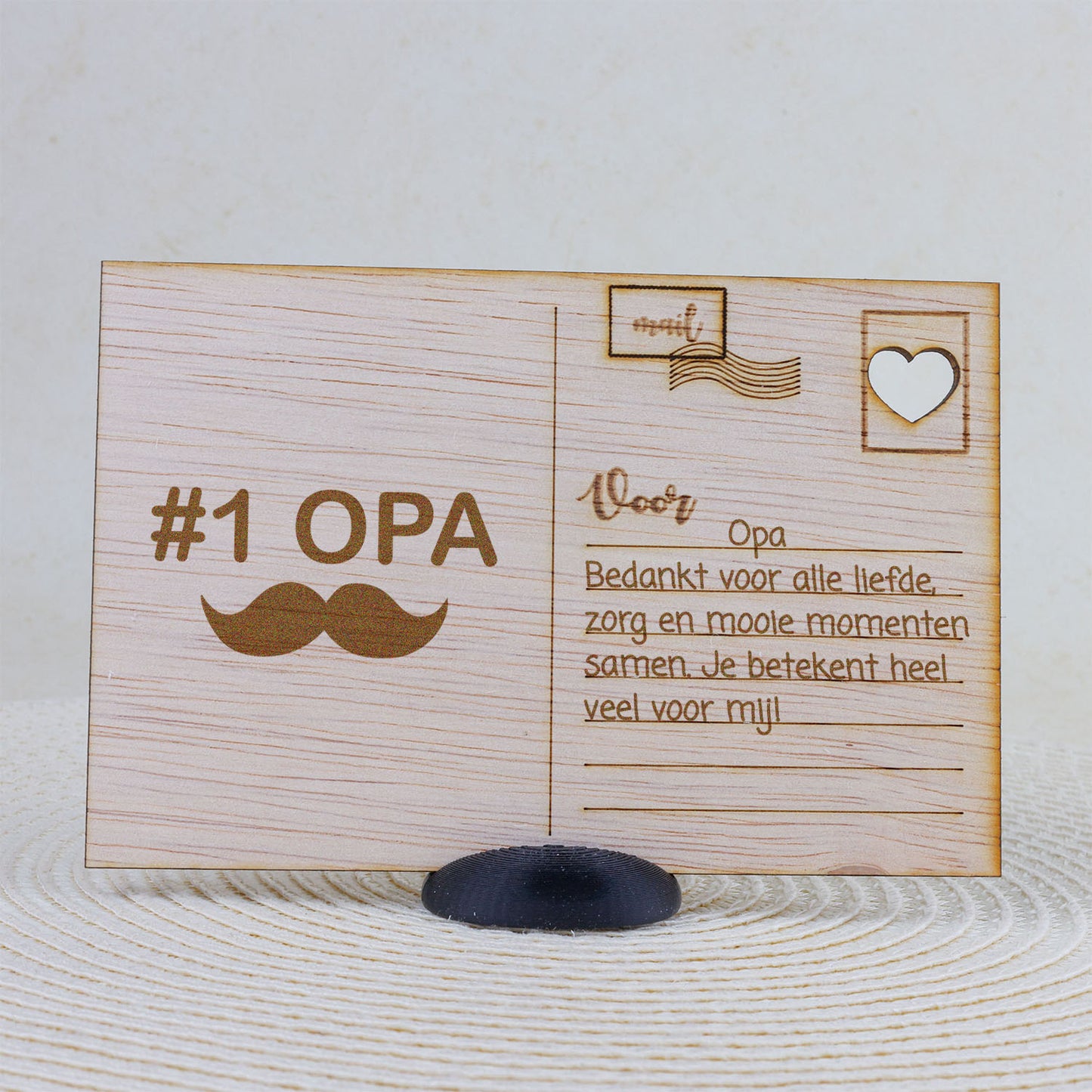 Houten kaart - Fijne Opa Dag