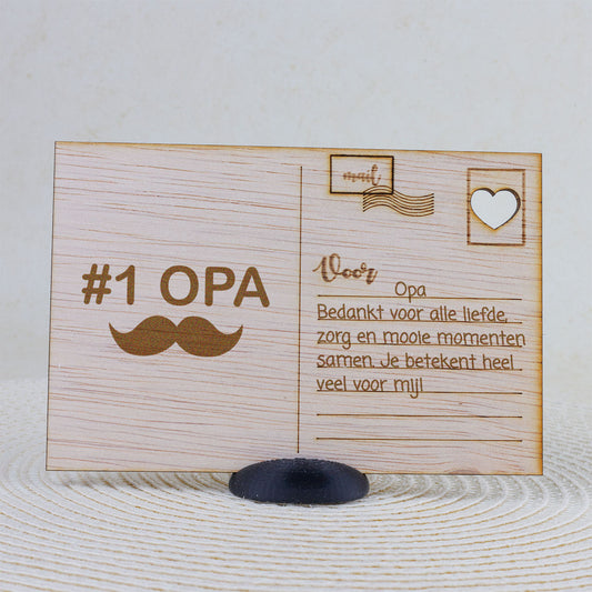 Houten kaart - #1 OPA