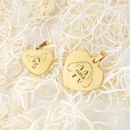 Hondenpenning Hartje - Oren ID