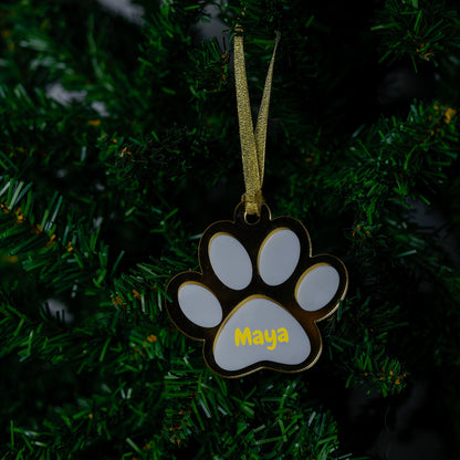 Acryl Kerstbal Goud - Pootje