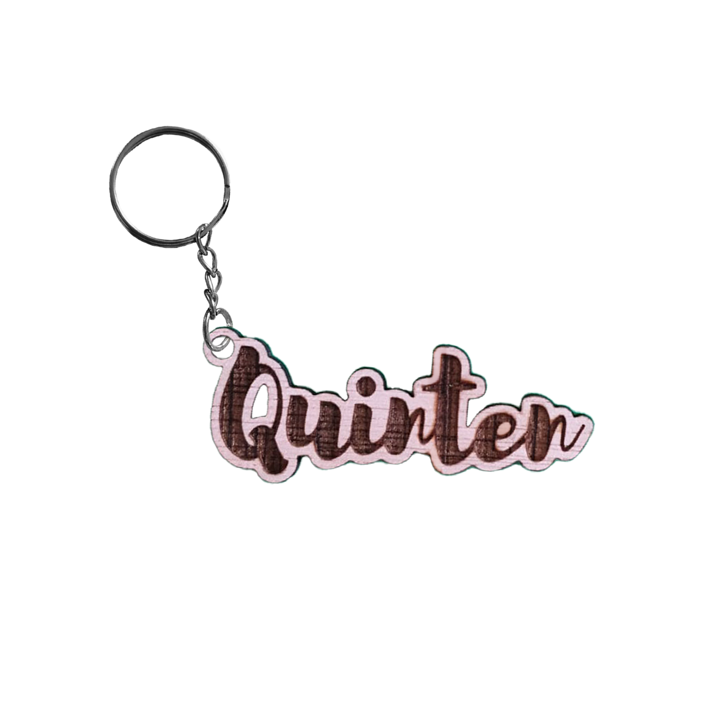 Sleutelhanger - Houten naam