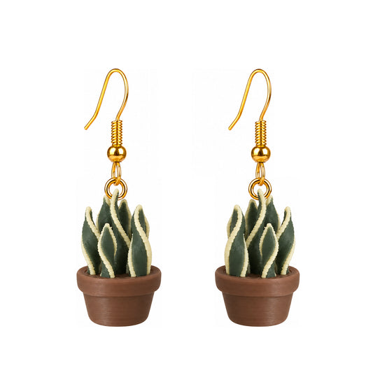 3D Print Oorbel - Sansevieria