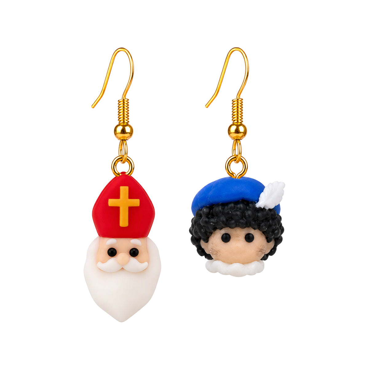 3D Print Oorbel - Set: Sinterklaas + Piet