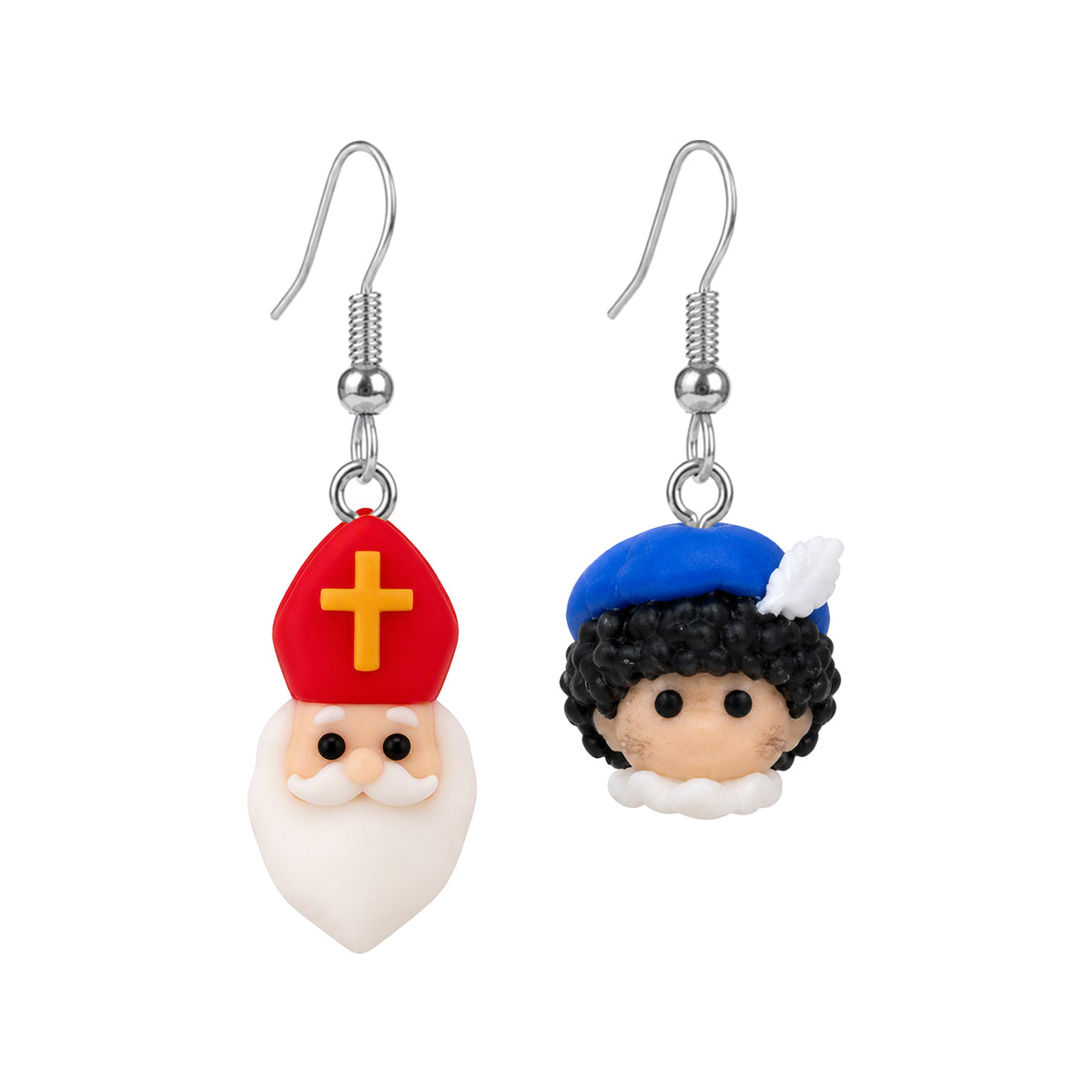 3D Print Oorbel - Set: Sinterklaas + Piet