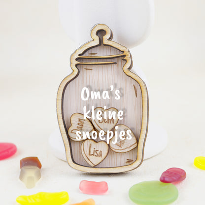 Familiemagneet - Luxe snoeppot