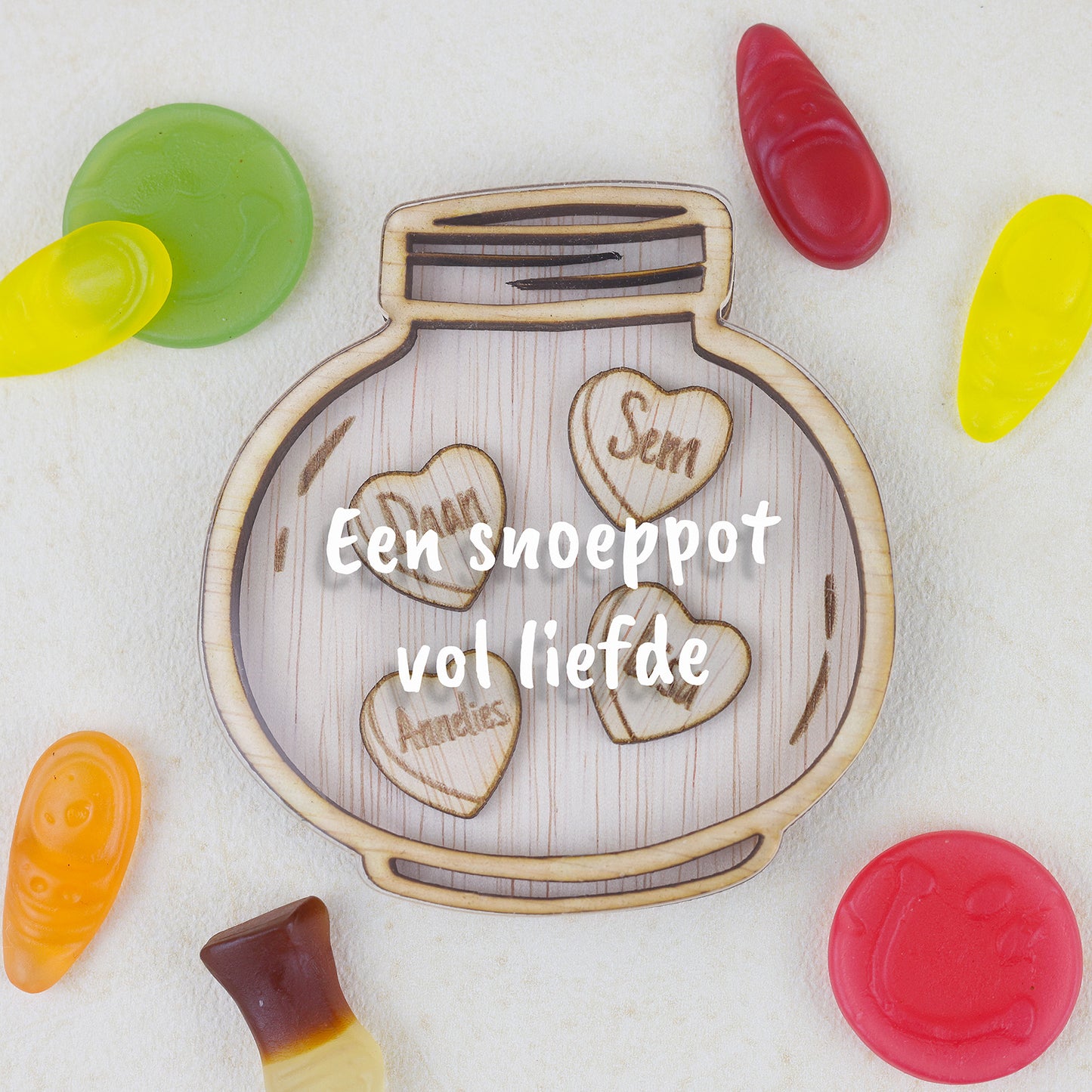 Familiemagneet - Snoeppot