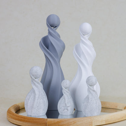 Gezinssculpturen - Grijs