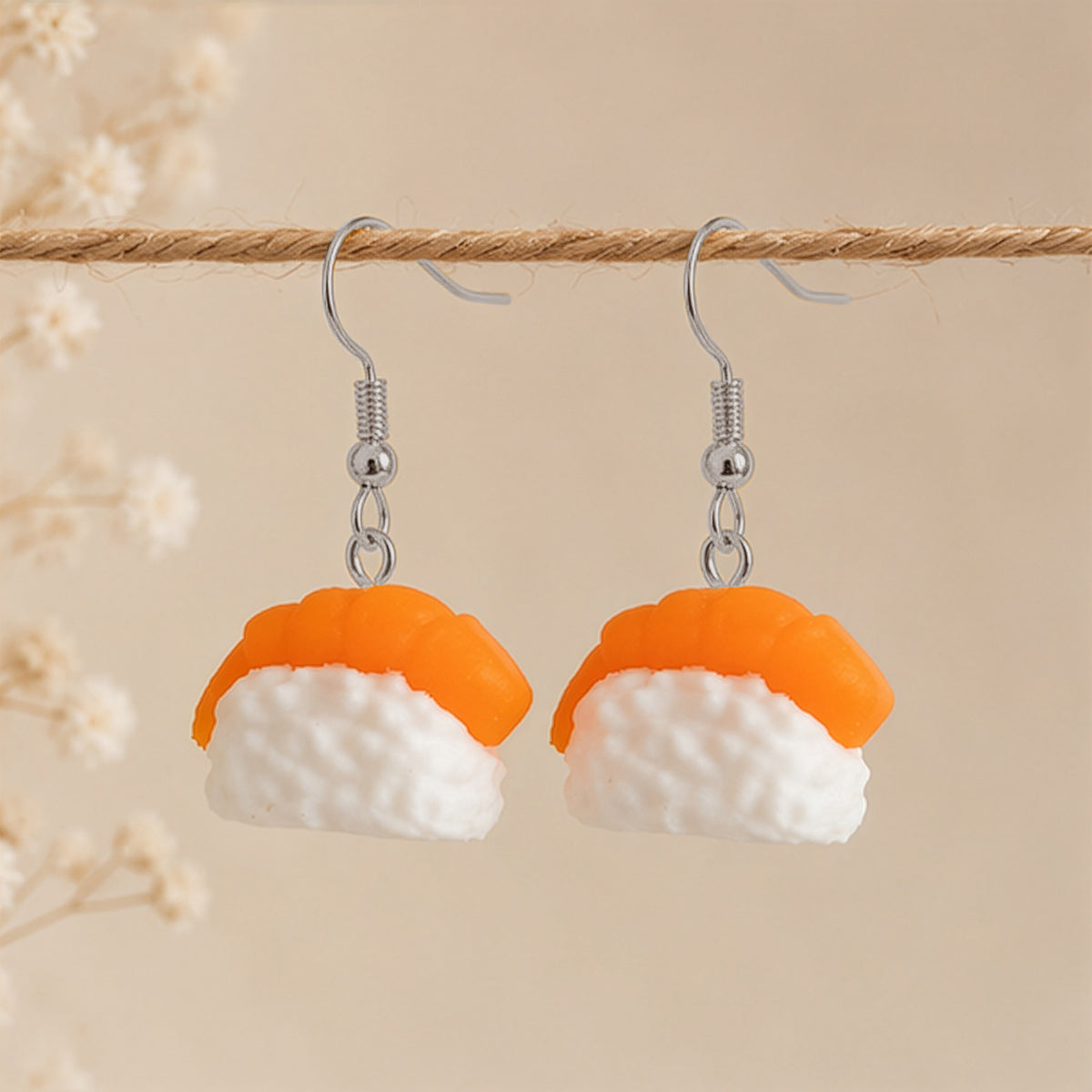 3D Print Oorbel - Sushi 'Nigiri Garnaal'