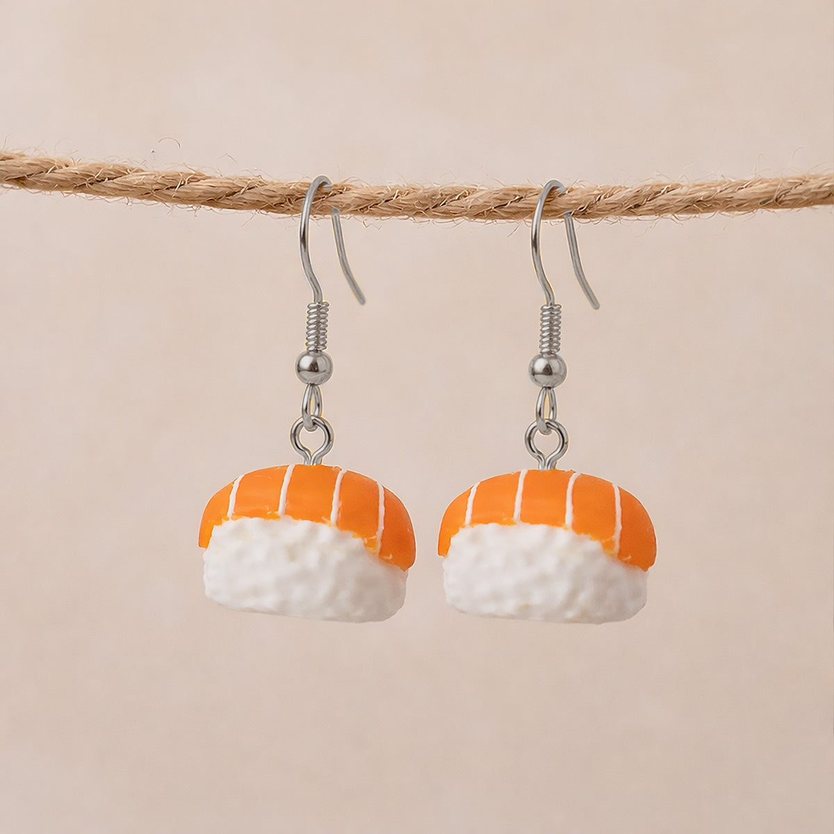 3D Print Oorbel - Sushi 'Nigiri Zalm'
