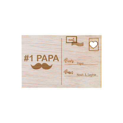 Houten kaart - #1 PAPA