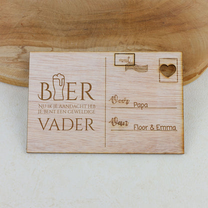 Houten kaart - BIER