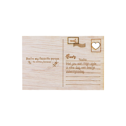 Houten kaart - You're my favorite person