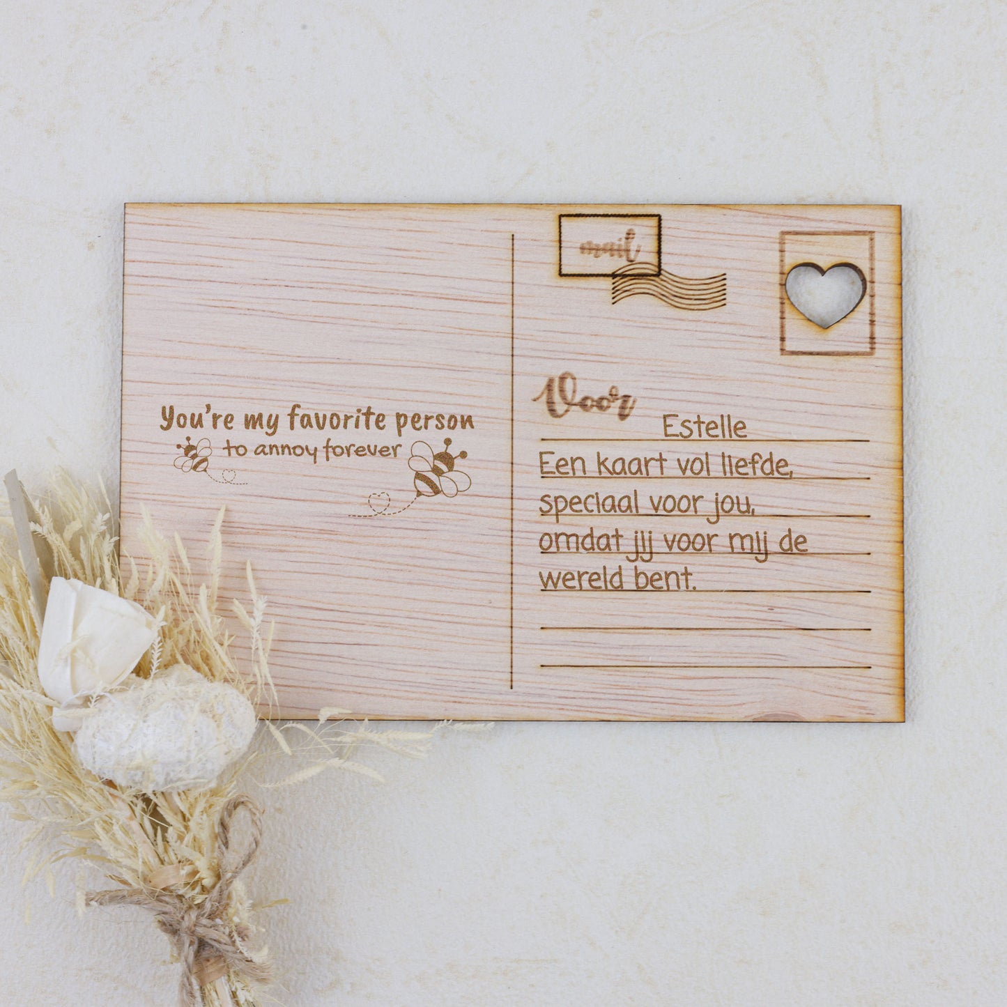 Houten kaart - You're my favorite person