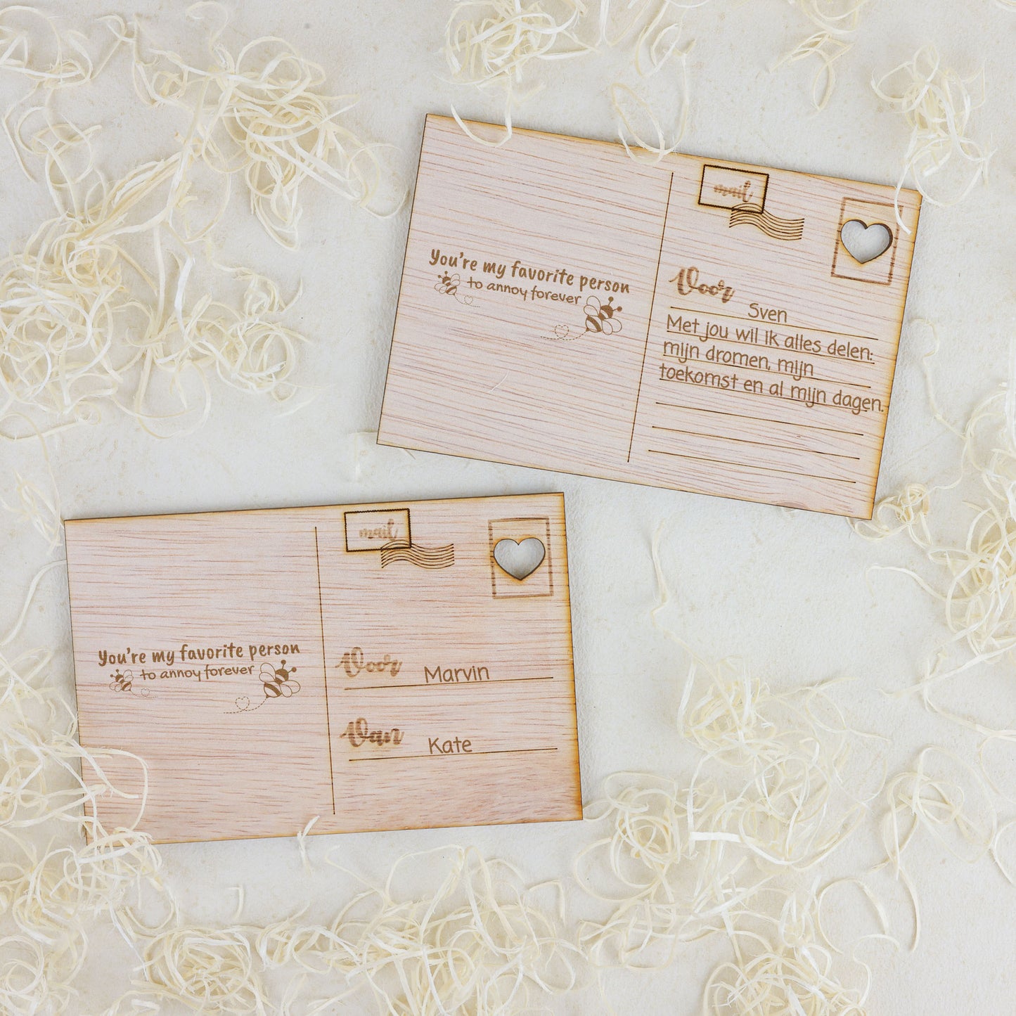 Houten kaart - You're my favorite person