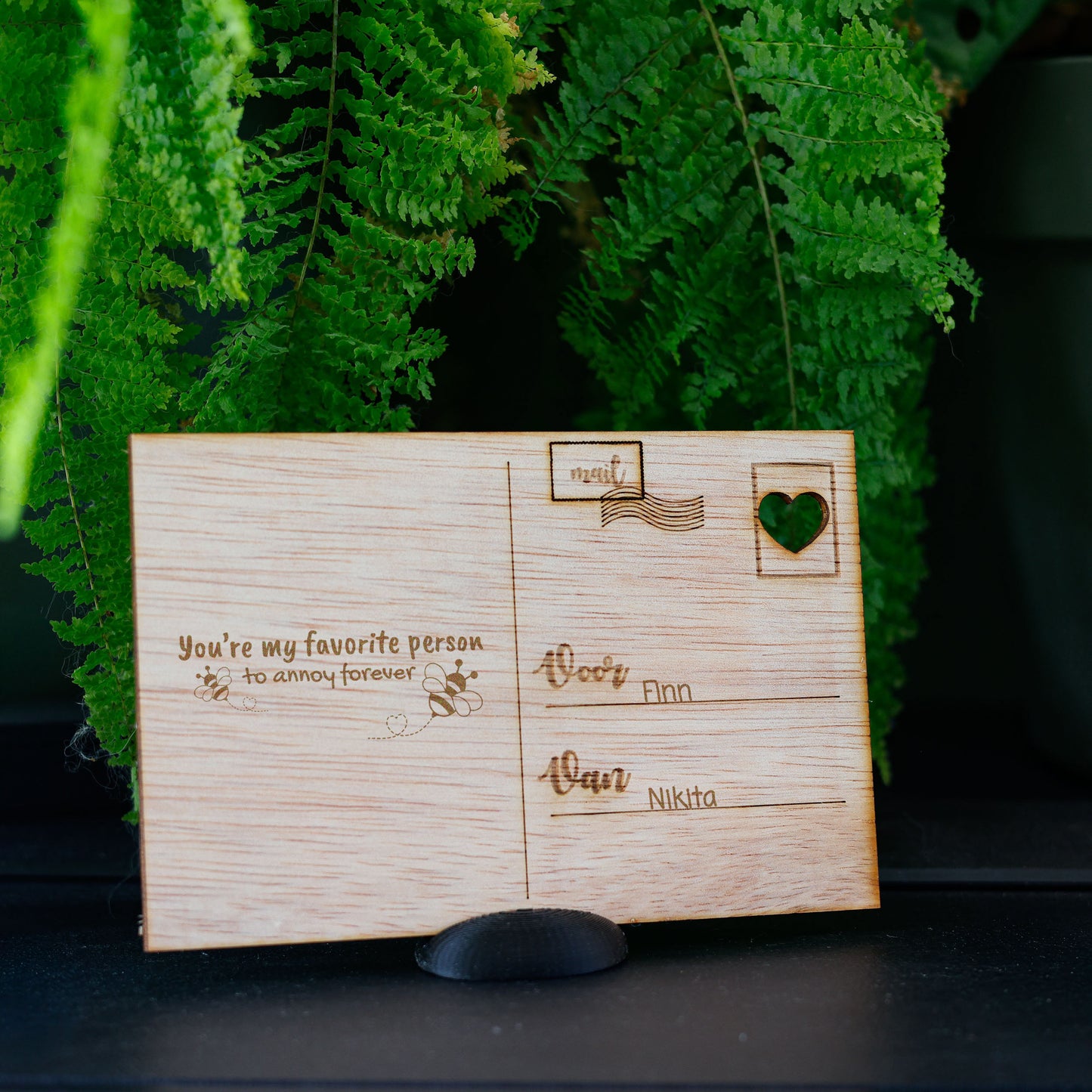 Houten kaart - You're my favorite person