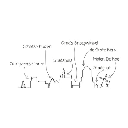 Snijplank - Skyline Veere