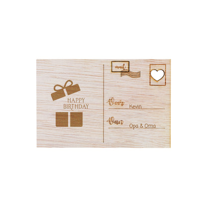 Houten kaart - Cadeau