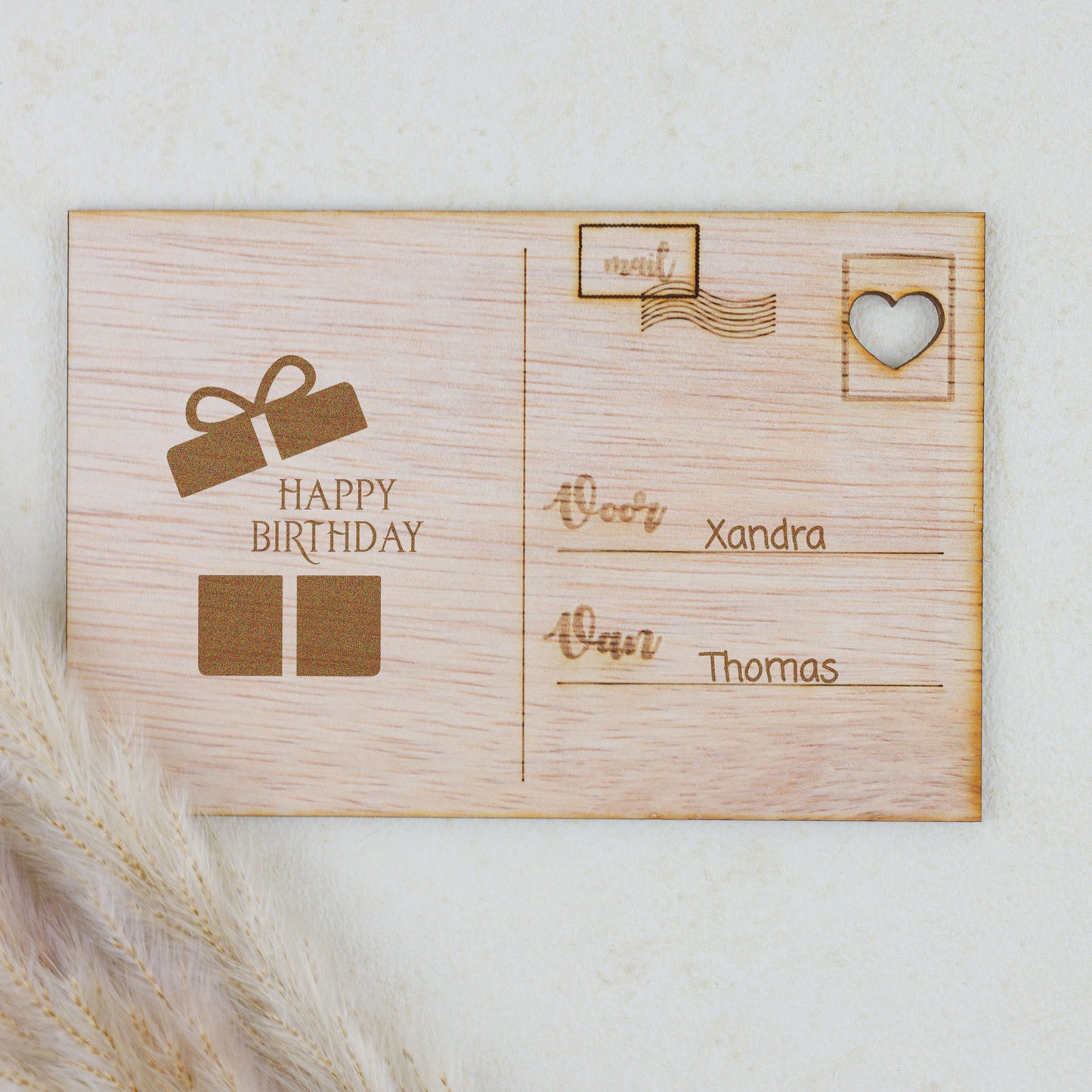 Houten kaart - Cadeau