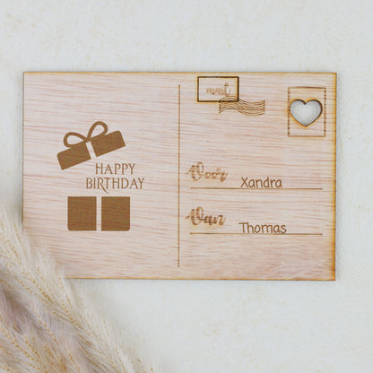 Houten kaart - Cadeau