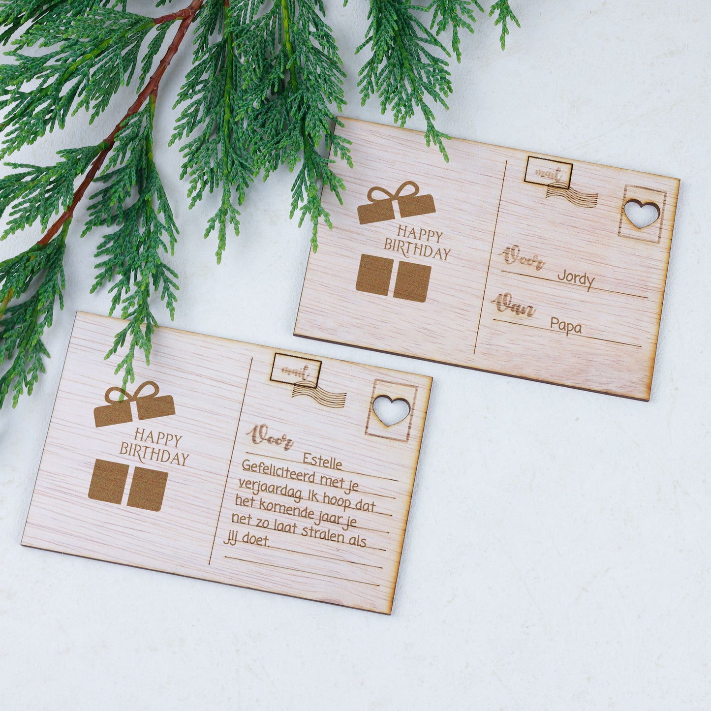 Houten kaart - Cadeau