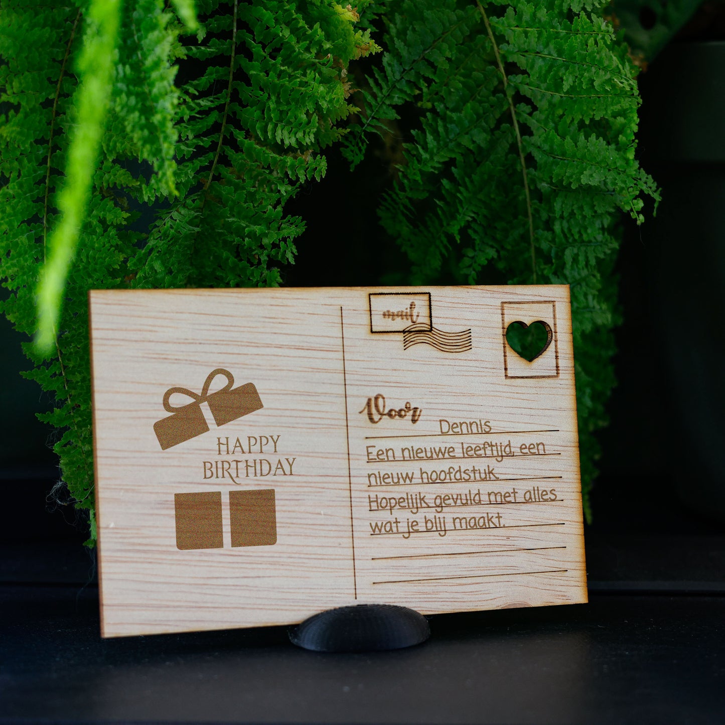 Houten kaart - Cadeau