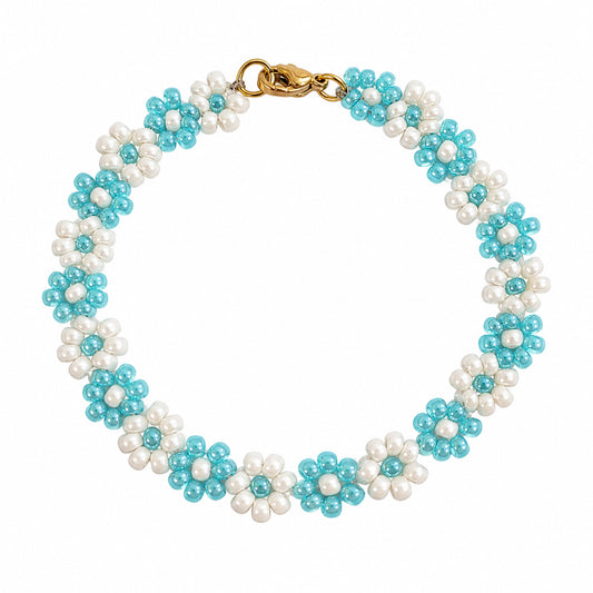 Bloesem Armband - Wolkenblauw