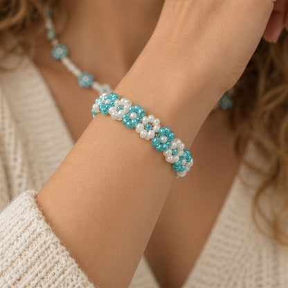 Bloesem Armband - Wolkenblauw