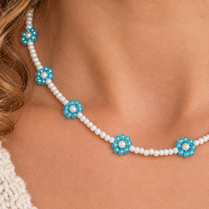 Bloesem Ketting - Wolkenblauw