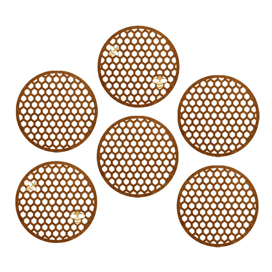 Onderzetters - Honinggraag (6 stuks)