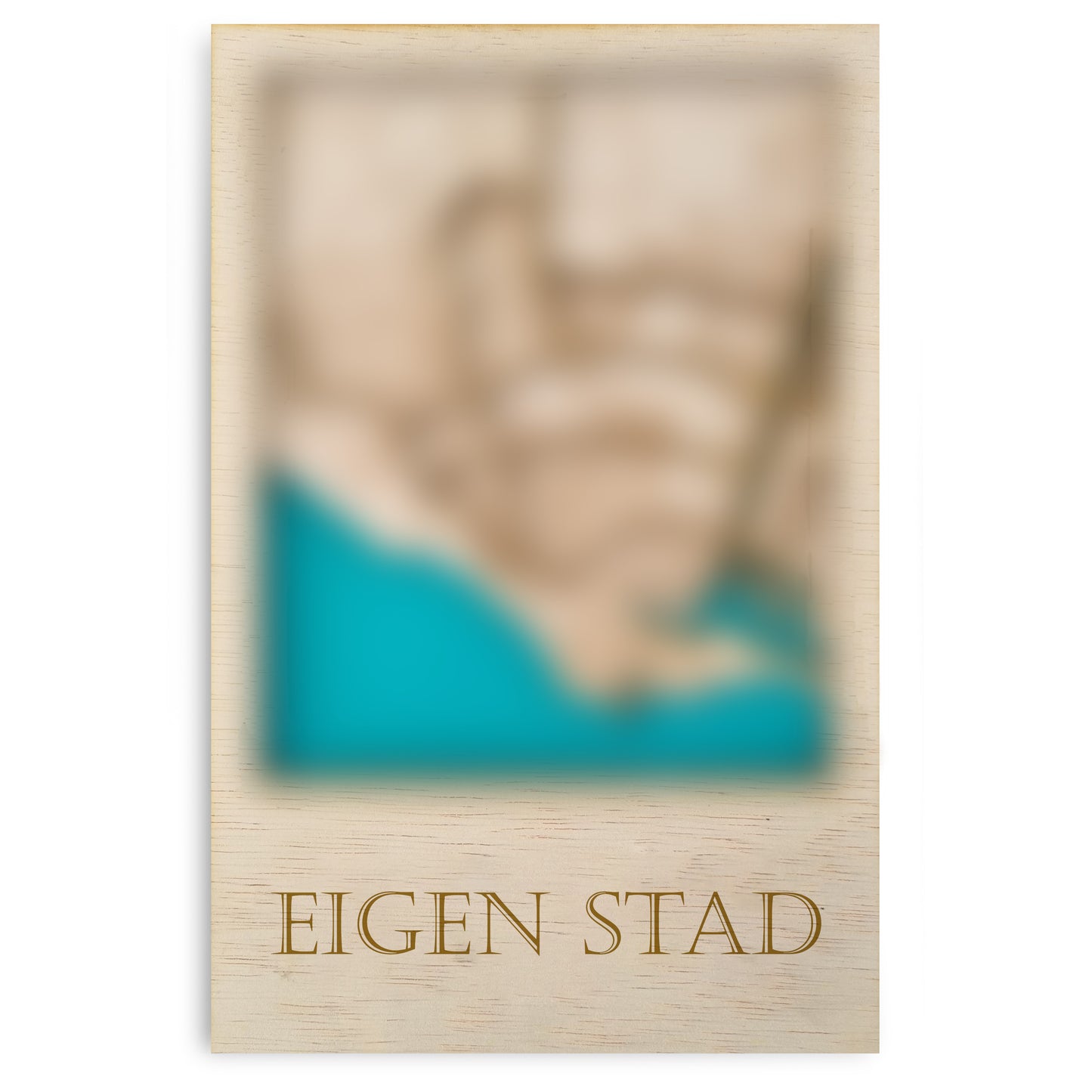 Houten stadsplattegrond - Custom