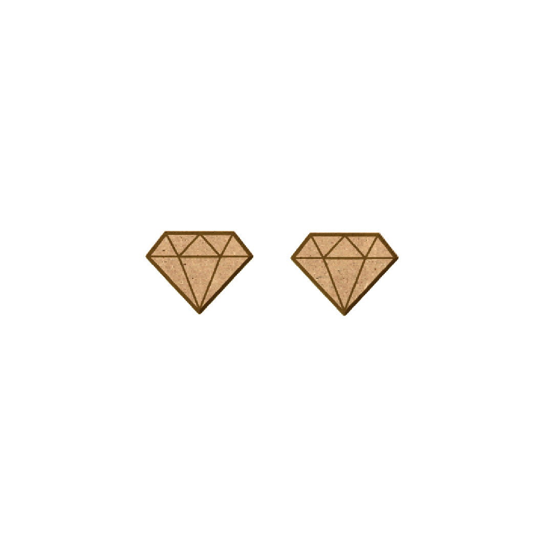Oorbellen knopjes - diamant