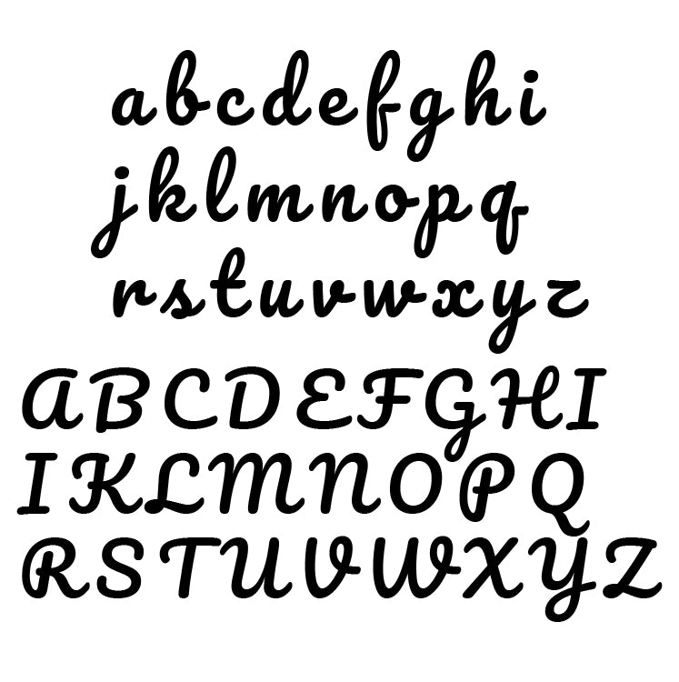 Houten naam - Lettertype 6