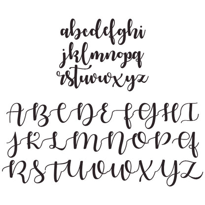 Houten naam - Lettertype 1