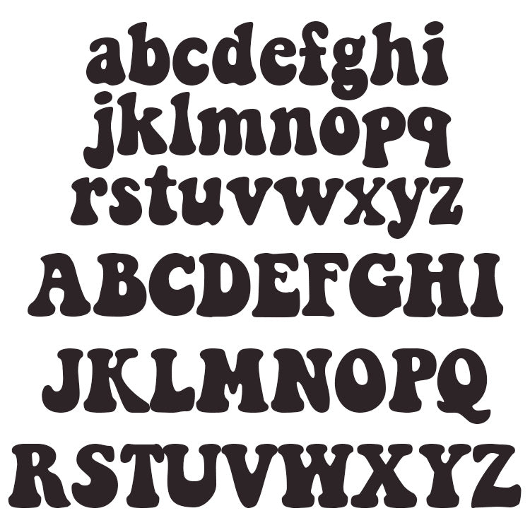 Houten naam - Lettertype 2