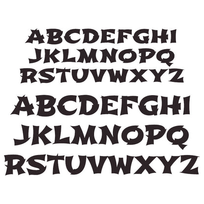 Houten naam - Lettertype 3