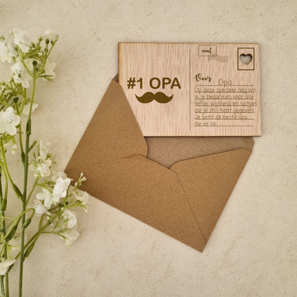 Houten kaart - #1 OPA
